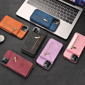 Side Stick Zipper Card iPhone Case