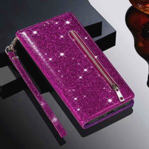 Glitter Leather Case Flip Card