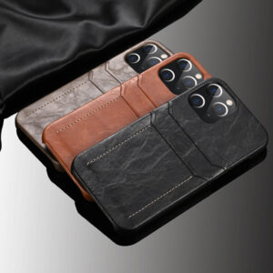 Calfskin Pattern iPhone Card Case