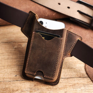 Leather Card Strap Mobile Phone Case