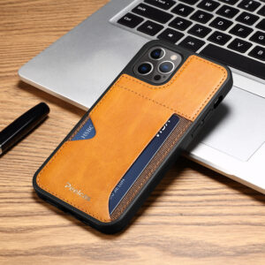 Card Slot Leather iPhone Case