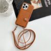 Stylish Fashion Strap Phone Cover with Card Holder - Image 2